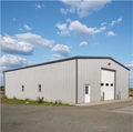 33' x 33' Steel Shed (Light Snow)